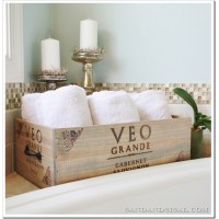 Wooden home decor box for storage