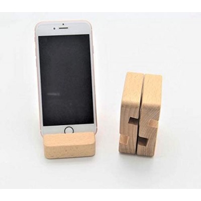 Mobile phone stand wood pine