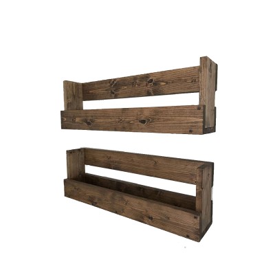 Wooden wall hanging kitchen storage, (including hardware)