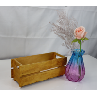 Eco Friendly Decorative wooden Flower Planter with Rustic Color